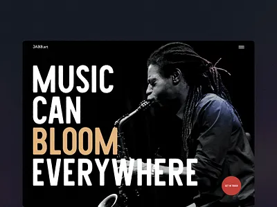 Jazz Magazine Website Design design editorial education graphic design hero image hero section home page interface jazz magazine music musician ui user experience ux web design web layout web page website website design