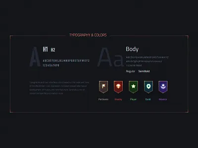 Typography & Colors colors game icon illustration typogaphy ui
