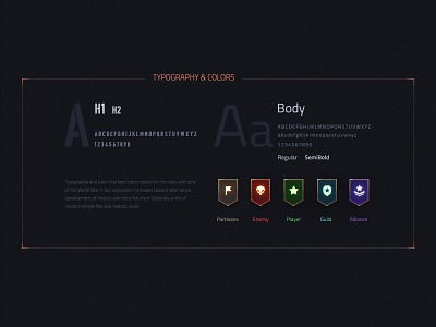 Typography & Colors colors game icon illustration typogaphy ui