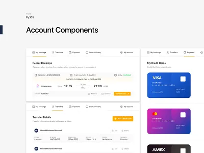 Account flat product ui ux web