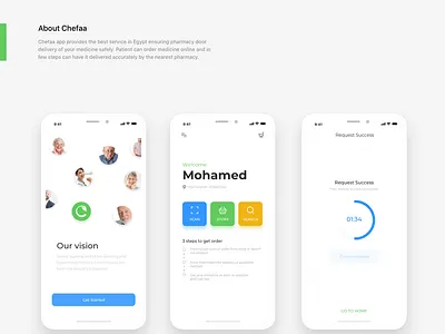 Chefaa app app mobile product screen ui ux