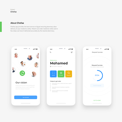 Chefaa app app mobile product screen ui ux