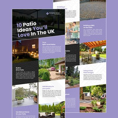 Patio Ideas UK design essex graphicdesign infographic patios