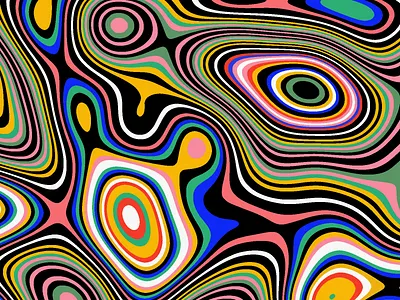 Psychedelic Texture acid barcelona code color creative code diatomic studio illustration op art optical art organic poster psychedelia psychedelic psychedelic art texture
