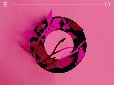 O | 36 days of type 36 days of type 36daysoftype botanical illustration branding cutout design floral illustration flower illustration graphic design handlettered illustration layout letter logo paper paper art paper cutting papercut typo typography
