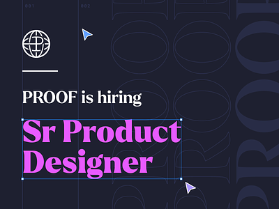 PROOF is hiring: Sr Product Designer hiring jobs product product designer proof web3