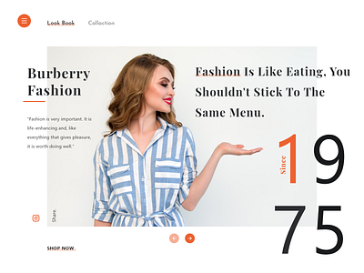 Dribbble Fashion Landing Page collaction ecommerce app ecommerce design fahion font family google design material ui materialdesign minimalist shop social socialmedia webdesign website