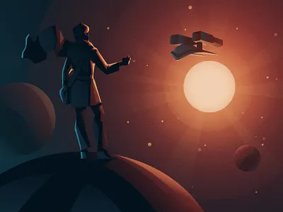 Jr UX Designer - Ford Prefect affinity designer affinitydesigner concept art ford prefect hitchikers guide to the galaxy illustration illustrator vector vector art vectorart