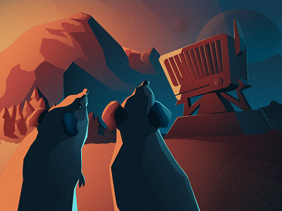 Jr UX Designer - Deep Thought affinity designer affinitydesigner concept art deep thought hitchikers guide to the galaxy illustration illustrator vector vectorart vectorartwork