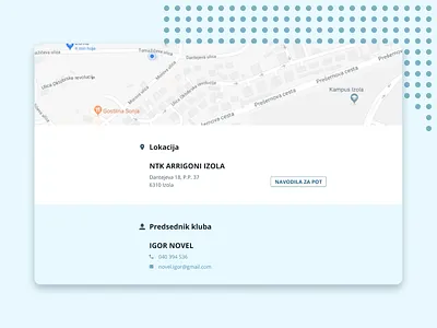 NTK Arrigoni Izola app contact design flat illustration location logo minimal typography ui ux vector web webdesign