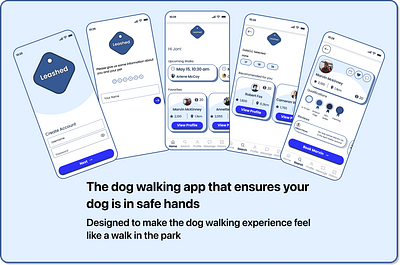 Leashed Dog Walking App animation app branding design dog ios mobile product ui ux