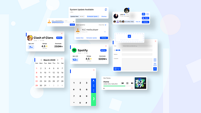 FlushUI blue copy design elegant flat flat design flatdesign interface layers minimal minimalist modern shadow tamil ui ui ux ui design uidesign