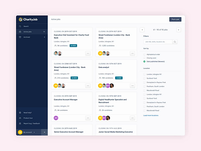 Recruiter Dashboard design design thinking product design ui ui design ux