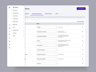 Gin FutureUI Sidebar Nav admin ui administration administration ui app application application ui backend cms content management content management system drupal drupal admin ui future ui gin gin future ui list list ui navigation sidebar menu sidebar navigation