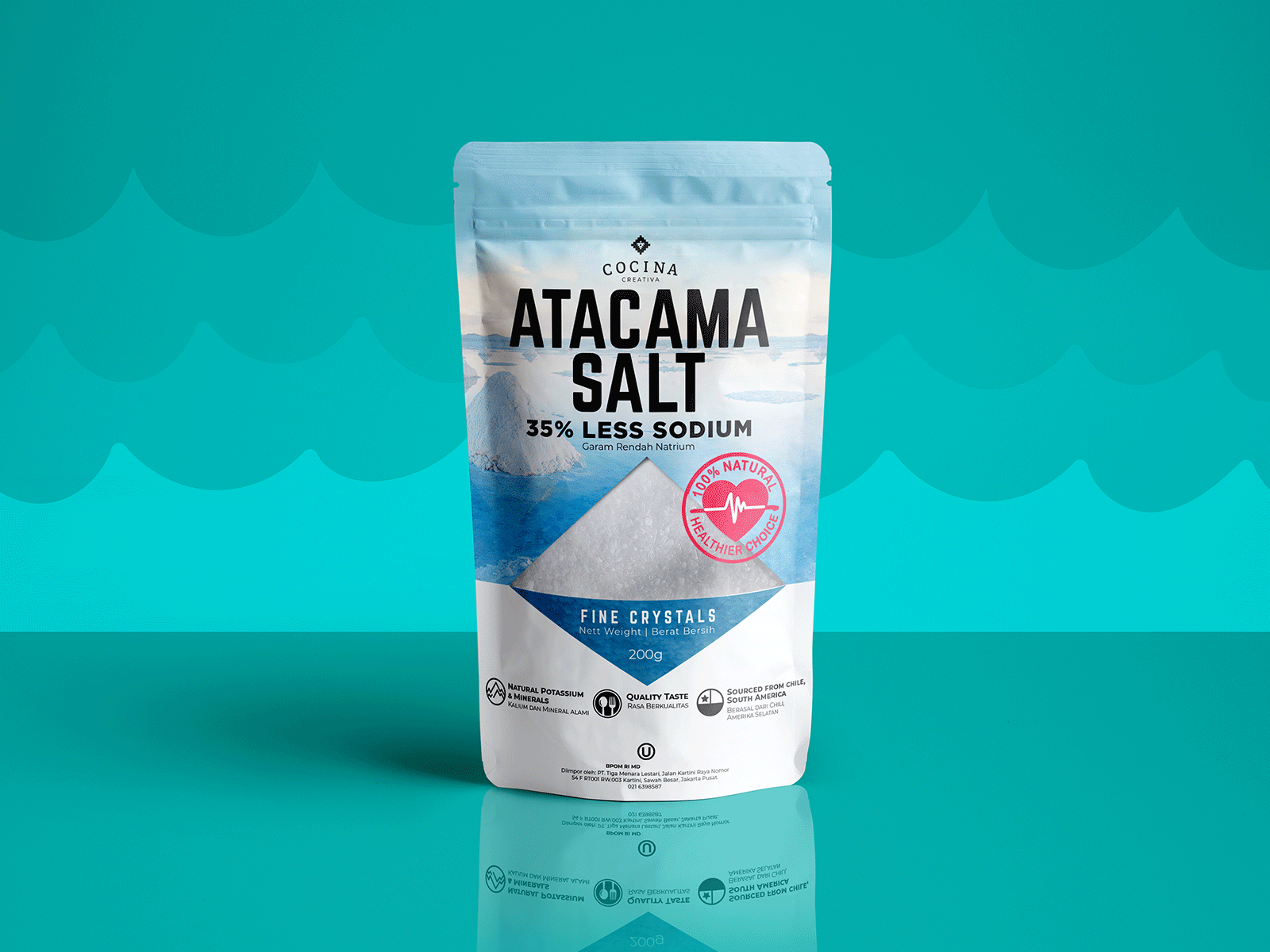 Atacama Salt Packaging mockup design packaging design packaging designer photoediting