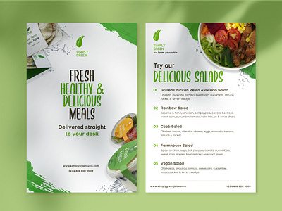 Simply Green Flyer branding branding design brochure brochure design design flyer flyer artwork flyer design flyers fresh design graphic design graphicdesign illustration organic food typography typography design visual design visualidentity