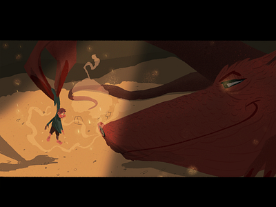 The Burglar bilbo baggins character design dragon illustration kids book lord of the rings procreate the hobbit