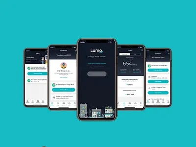 OVO - LUMO - Energy Made Simple. cards dashboard energy energy app onboarding ovo productdesign ui usage ux