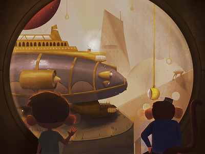 Shot from our kids book! adoption character design fantasy illustration kids book monkey ship