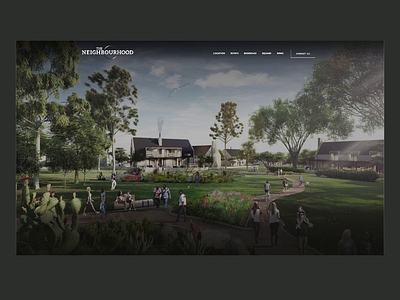 The Neighbourhood revealing animation animation creative creative direction css design frontend html javascript vue.js web