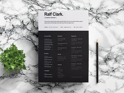 Free Attractive Black and White Resume Template cv cv resume template free cv free cv template free psd free resume free resume template freebie freebies psd resume