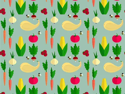 Growit Spring 2 garden illustration springtime vector vegetables