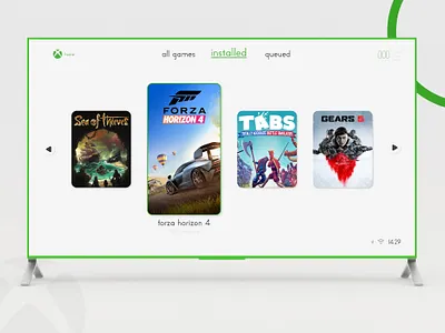 #DailyUI [20] Xbox TV APP app daily dailyui design home minimal tv ui uidesign ux xbox xbox one