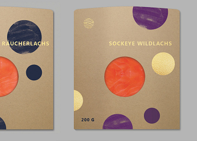 Smoked Fish - packaging concept fish hotstamp pack packaging premium salmon seafood
