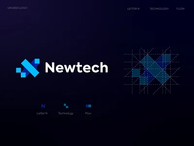 new tech logo ai api artificial branding creative data designxpart developer digital fintech futuristic letter logo logo design logodesign mark modern network software tech