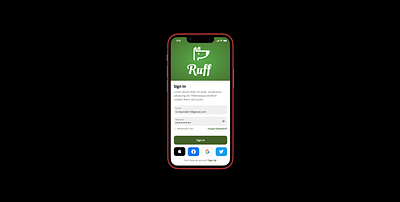 Ruff: A Dog Walking App mobile design uxui design