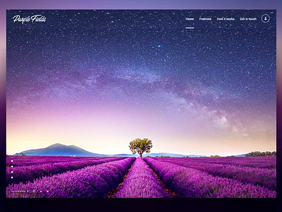 Purple Hills Parallax landingpage lavender lavender fields lavender fields parallax parallax effect parallax scrolling parallax website purple screendesign ui uiux ux webdesign