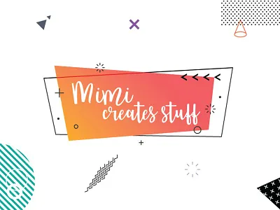 Brand - Mimi Creates Stuff brand identity branding logo logo design vector visual identity