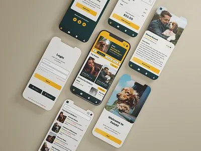 🐶 Fetch! - Dog Walking Made Easier app branding design dog dribble figma graphic design layout photoshop ui ux