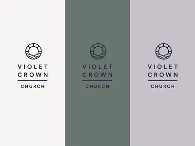 Violet Crown Church austin texas branding church crown identity logo texas