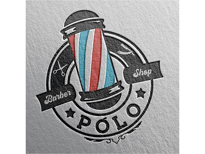 Polo Barber Shop branding design icon logo