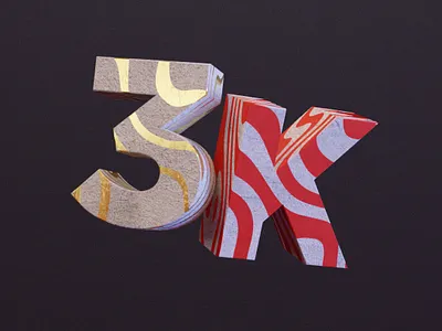 3k IG followers 2 aftereffects animation blender blender3dart followers graphics illustration instagram mograph motion