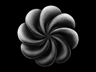 O — (15/36) 36 days of type apple pencil black black and white circle design gradient graphic design illustration ipad pro o procreate spiral type typography white