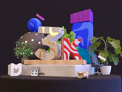 3k IG followers 3d aftereffects blender blender3d design graphics illustration instagram mograph motion