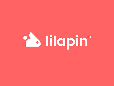 lilapin animal clever creative fast logo minimal rabbit simple software team technology tracking