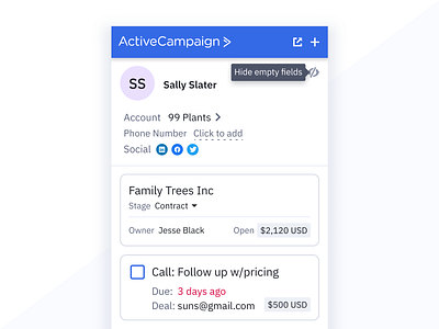 Inbox app refresh activecampaign chrome chrome extension crm gmail product design ui ux