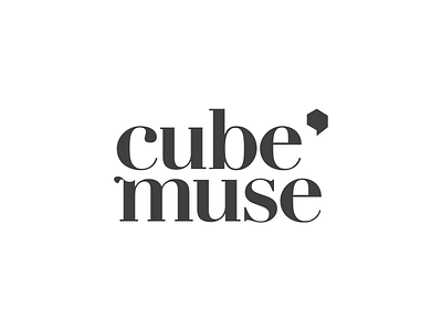 Cube Muse icon illustrator logo typedesign typography