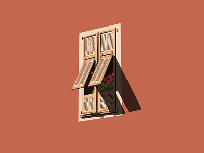 Window - Persienne // 04 graphic illustration print window
