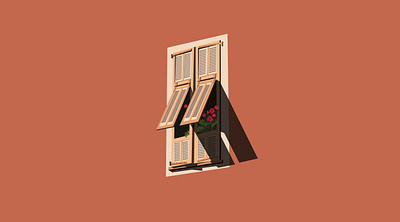 Window - Persienne // 04 graphic illustration print window