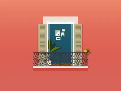 Window - Persienne // 05 graphic illustration nice print window