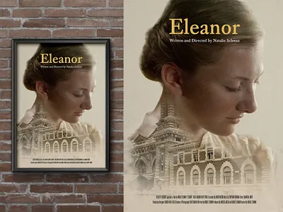 Eleanor - Key Art adobe adobe photoshop branding cinema design digitalart double exposure film film poster graphic design immigration keyart lead character movie poster movie posters new york city portrait storytelling typography