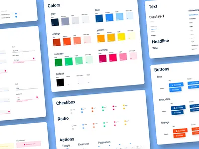 Partnaire - Rebranding - StyleGuide button checkbox colors icon inputs landing landing page radio styleguide