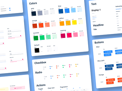 Partnaire - Rebranding - StyleGuide button checkbox colors icon inputs landing landing page radio styleguide