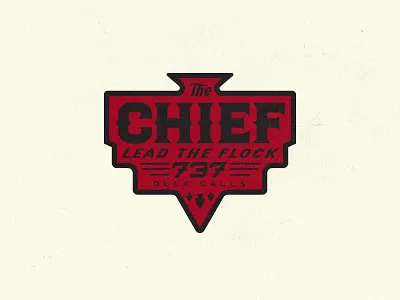 CHIEF BADGE apparel badge branding hat hunting logo snapback type typography