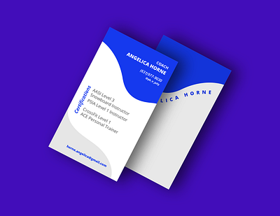 Snow Board Instructor Card blue brand design brand identity branding businesscard layoutdesign type design typogaphy