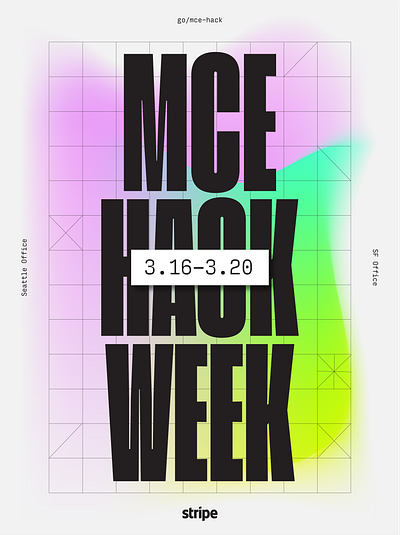 MCE hackathon Poster abstract anime design illustration ipad pro poster texture